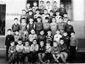 ECOLE LAMORICIERE GARCONS 1957 CP MME LASSERRE